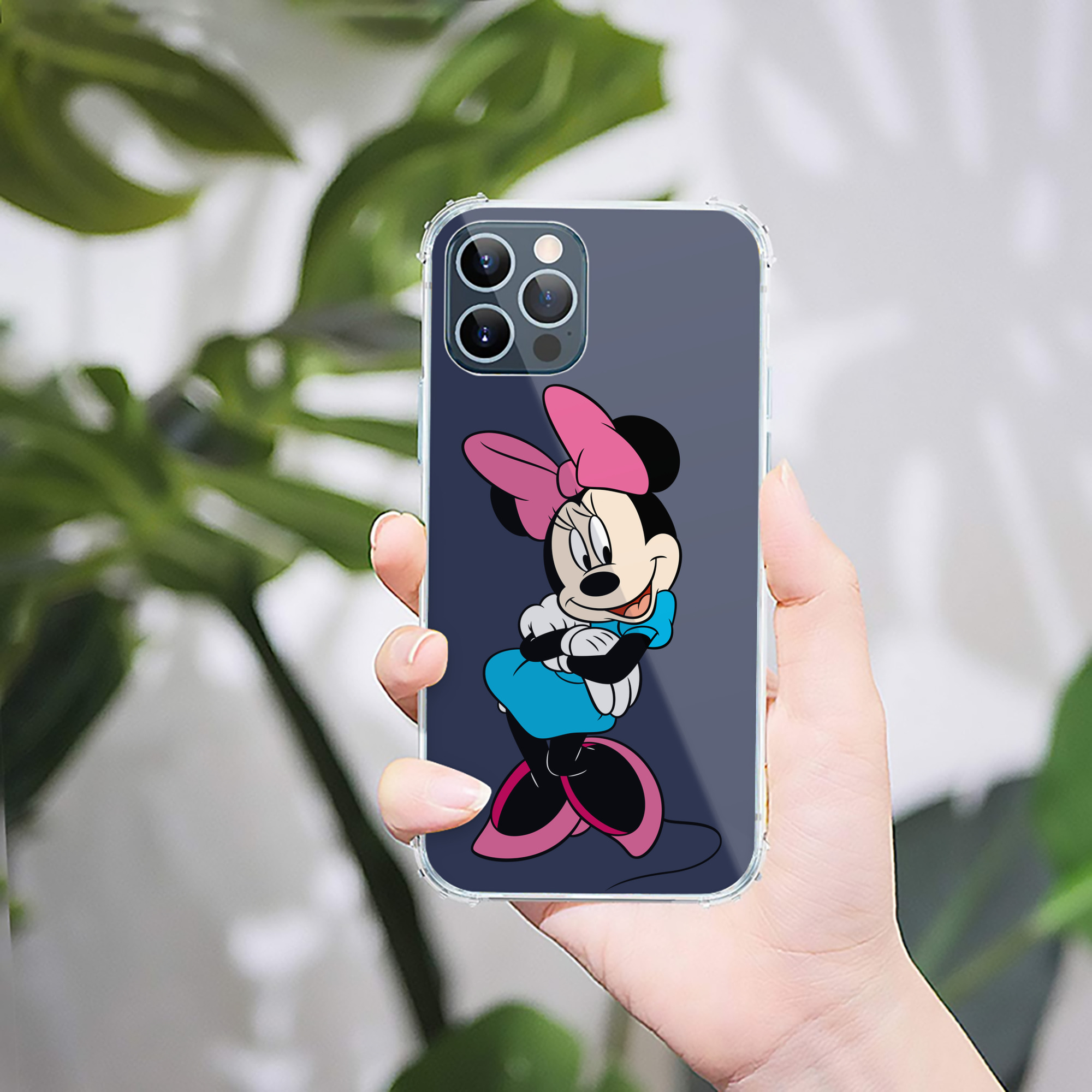 （画像用） ミッキーマウス Mickey Mouse 【iPhone 12シリーズ対応】透明スマホケース（クリアソフトケース）